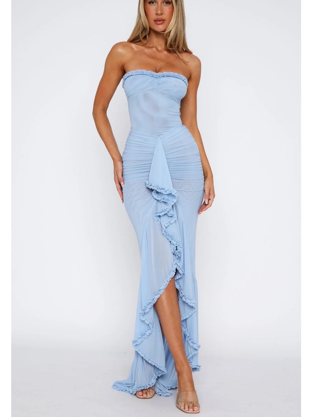 White Fox Boutique Still Got It Mesh Maxi Dress